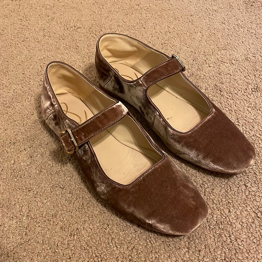 Sam Edelman Velvet Mary Jane flats